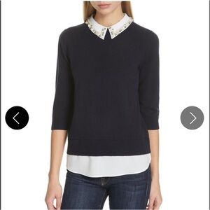 Ted Baker | Embellished Collar Jumper - Navy